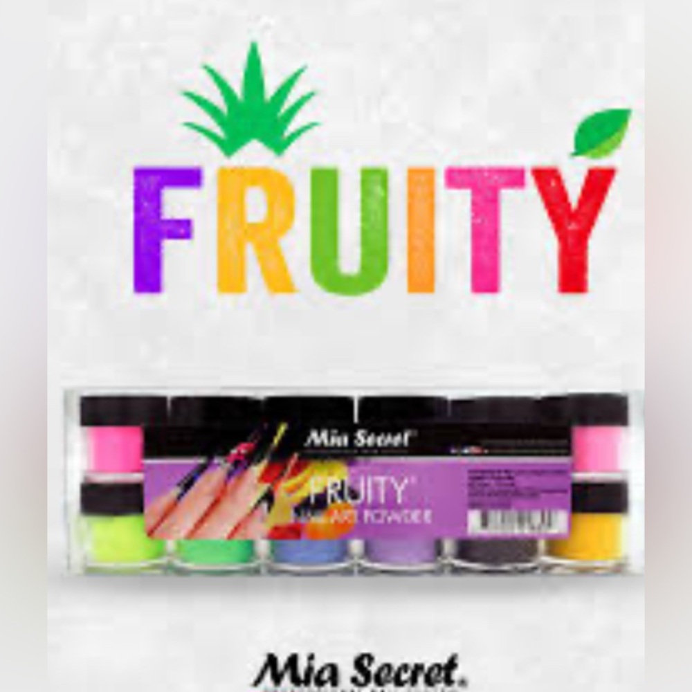 Mia Secret FRUITY Acrylic Powder Nail Art Set Colorful Collection – Multi Color
